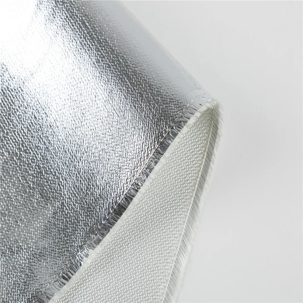 One side both sides Aluminum Foil Coated Heat Insulation Fiberglass Cloth