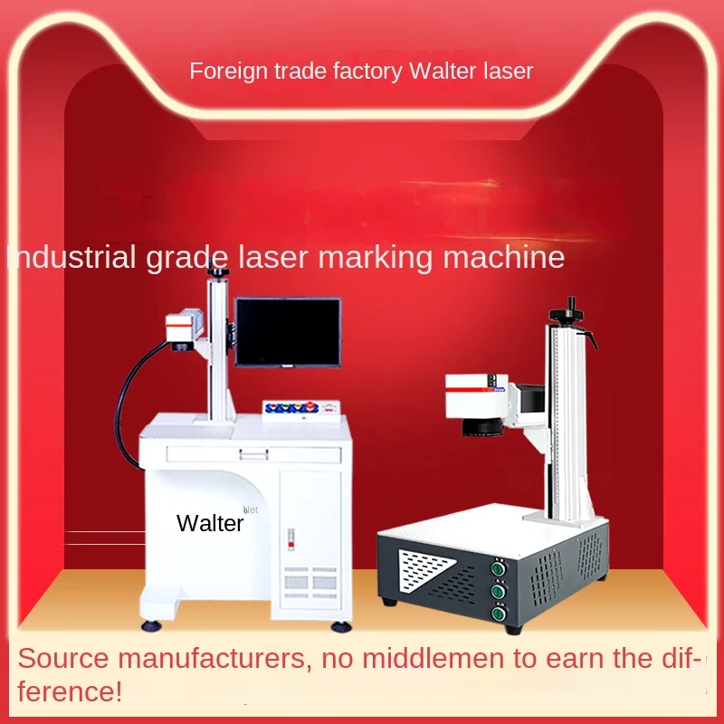 Walter Industrial Engraving Machine New Condition 3D Raycus Optical Fiber Metal UV Leaf Nameplate Plastic Hardware Coding