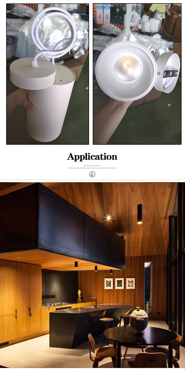 Surface Mounted Led Downlight Showroom Lighting 3000K Warm White 35W Led Cob Downlight