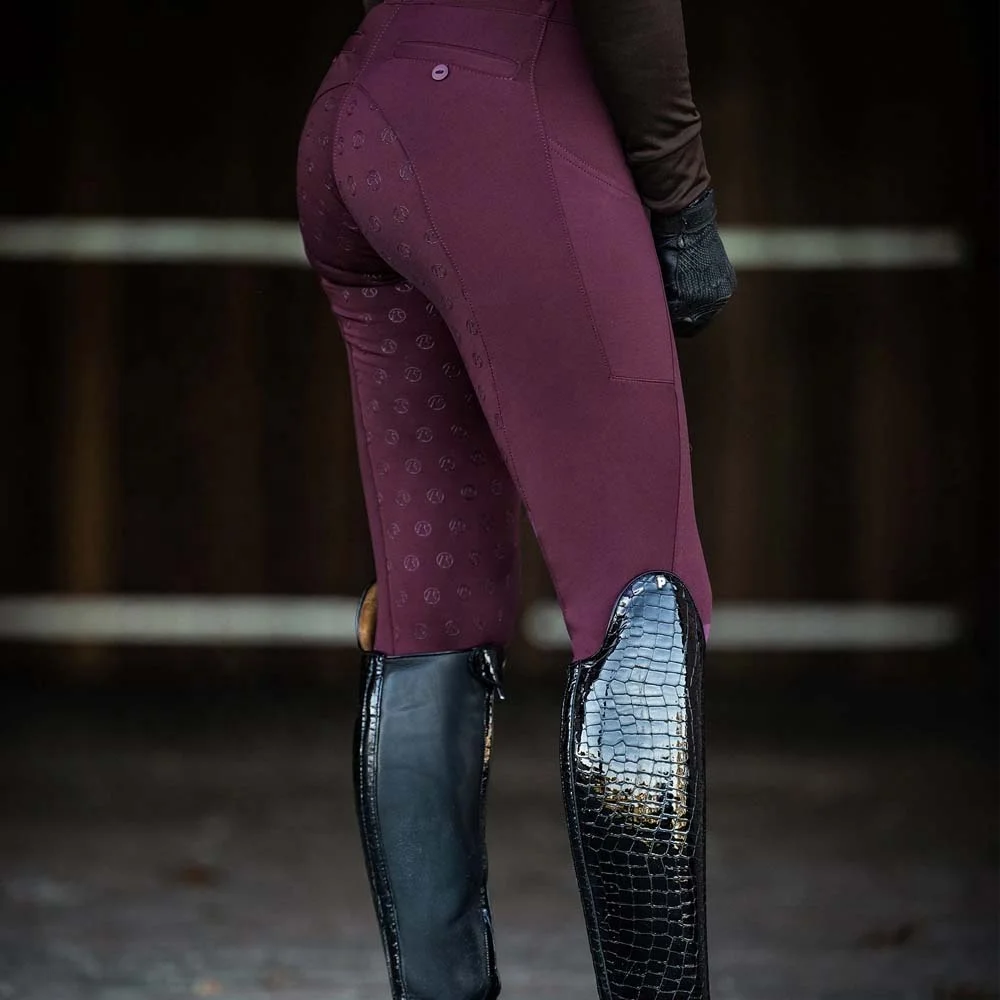 Hot Sell In Europe Women Equestrian Pants Silicone Horse Riding Tights Leggings Breeches