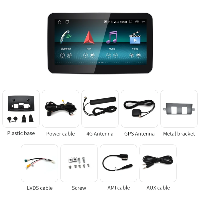2024 New Car Multimedia Wireless Android AUTO CarPlay 9.33inch 8.4inch Screen For Mercedes Benz M Class W166 ML250 ML350 GL