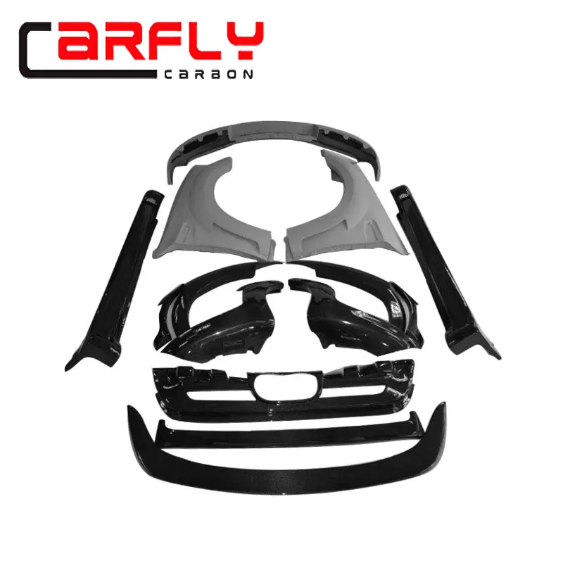 Fiber Glass Bumper Carbon Fiber Wide Body kit For X6 E71 HM style