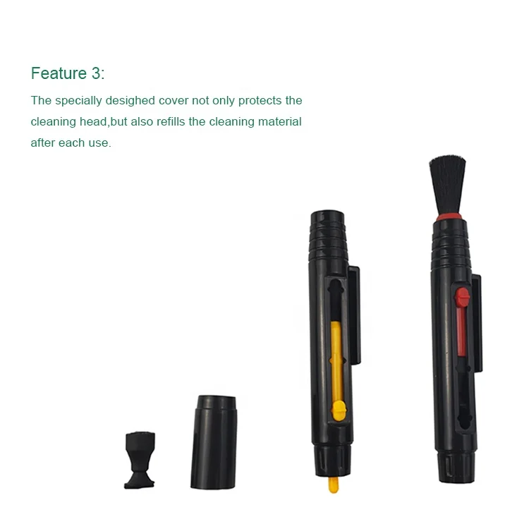 Manufacturer Camera Filters Lens Kit Dust Wiping Clean Lens Pen Brush Cleaner Pen for Canons Nikon Sony Glasses