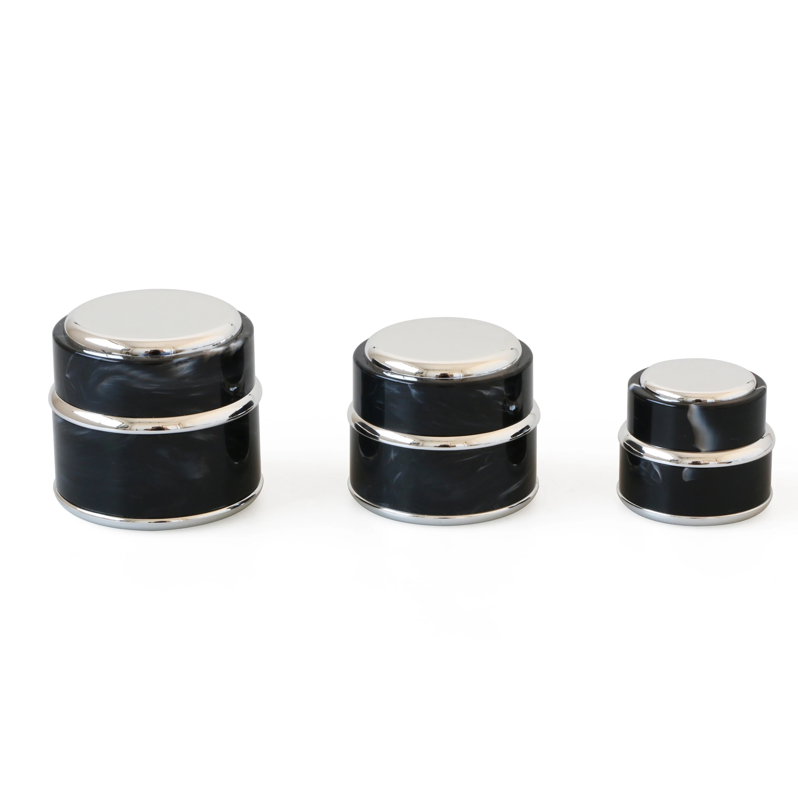 Luxury 5ml 7ml 15ml 30ml 50ml empty plastic cosmetic cream jars packaging