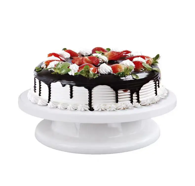 Cake Tools  Baking Plastic Pan Decorating Plate Rotating Table Round Cake Stand Tool Cake Rotary Turntable