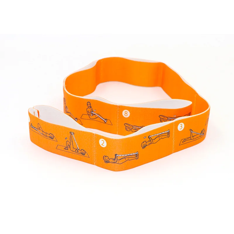 Low Moq Yoga Strap Manufacturer Different Color Resistance Strap Belt With Multi-section Digital Tension