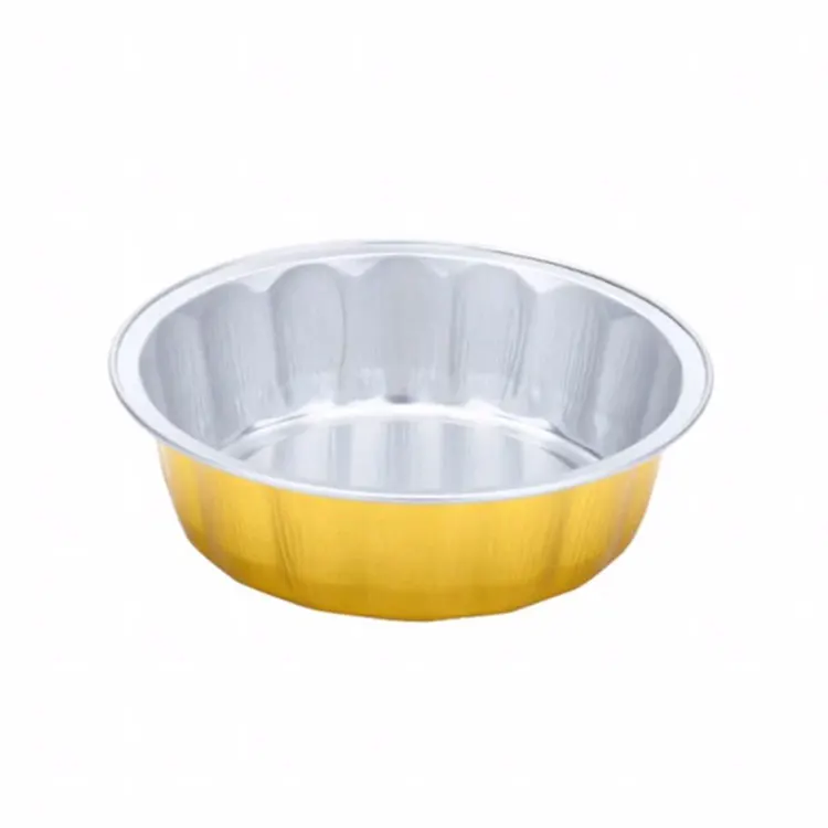 Wholesale Silver Aluminum Foil Tray Disposable Takeaway Aluminium Foil Food Container with Plastic Lids