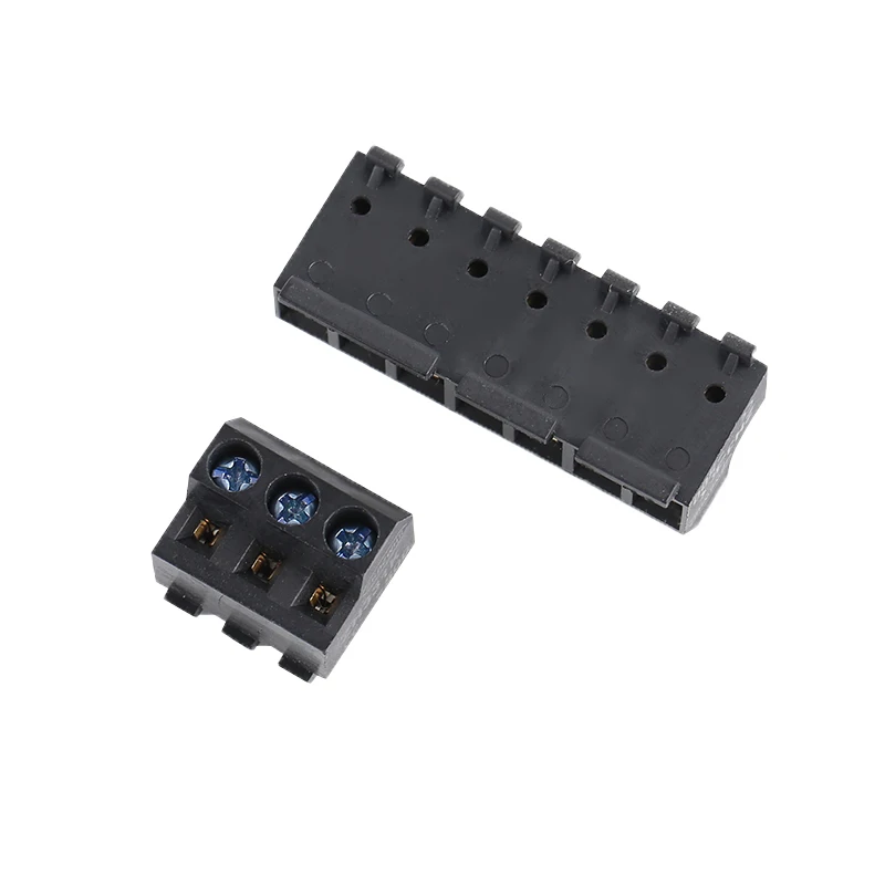 5.00mm Pitch PCB Screw Terminal Block 300V 30A Black Connector Terminal Block For Power