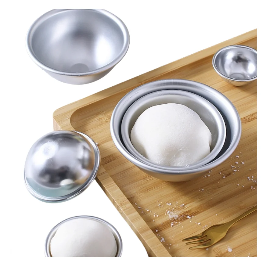 Bath Salt Ball Mold Shallow Semi-Circular Pudding Mousse Cake