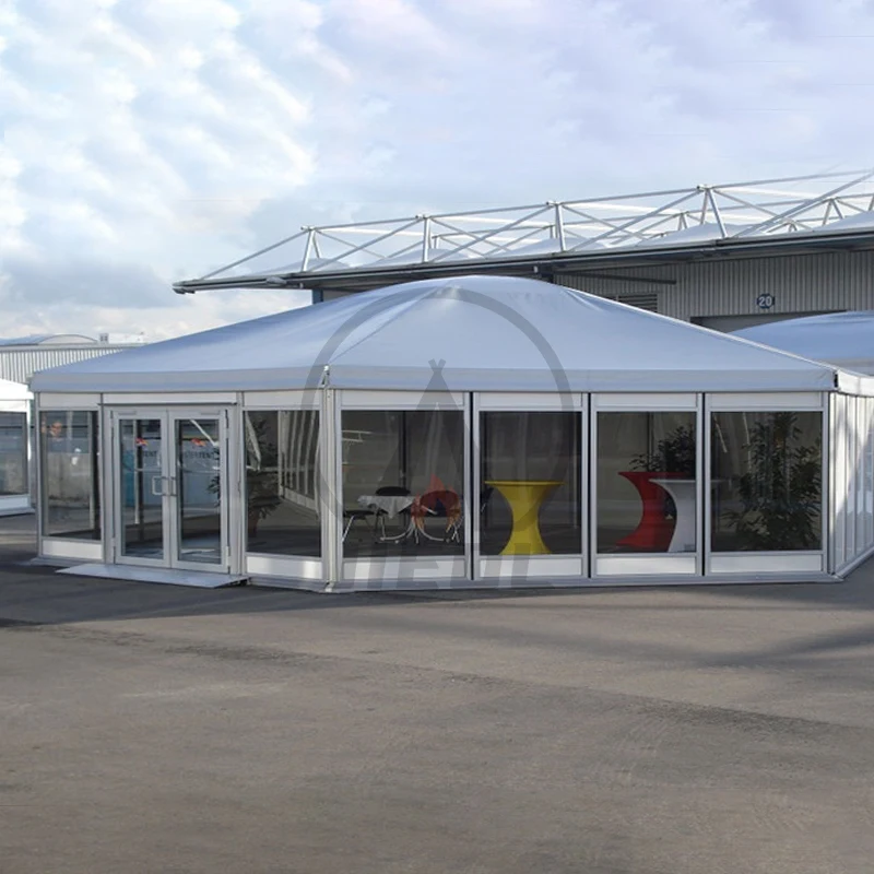 Large big industrial aluminum frame structure modern design quick installation warehouse tent