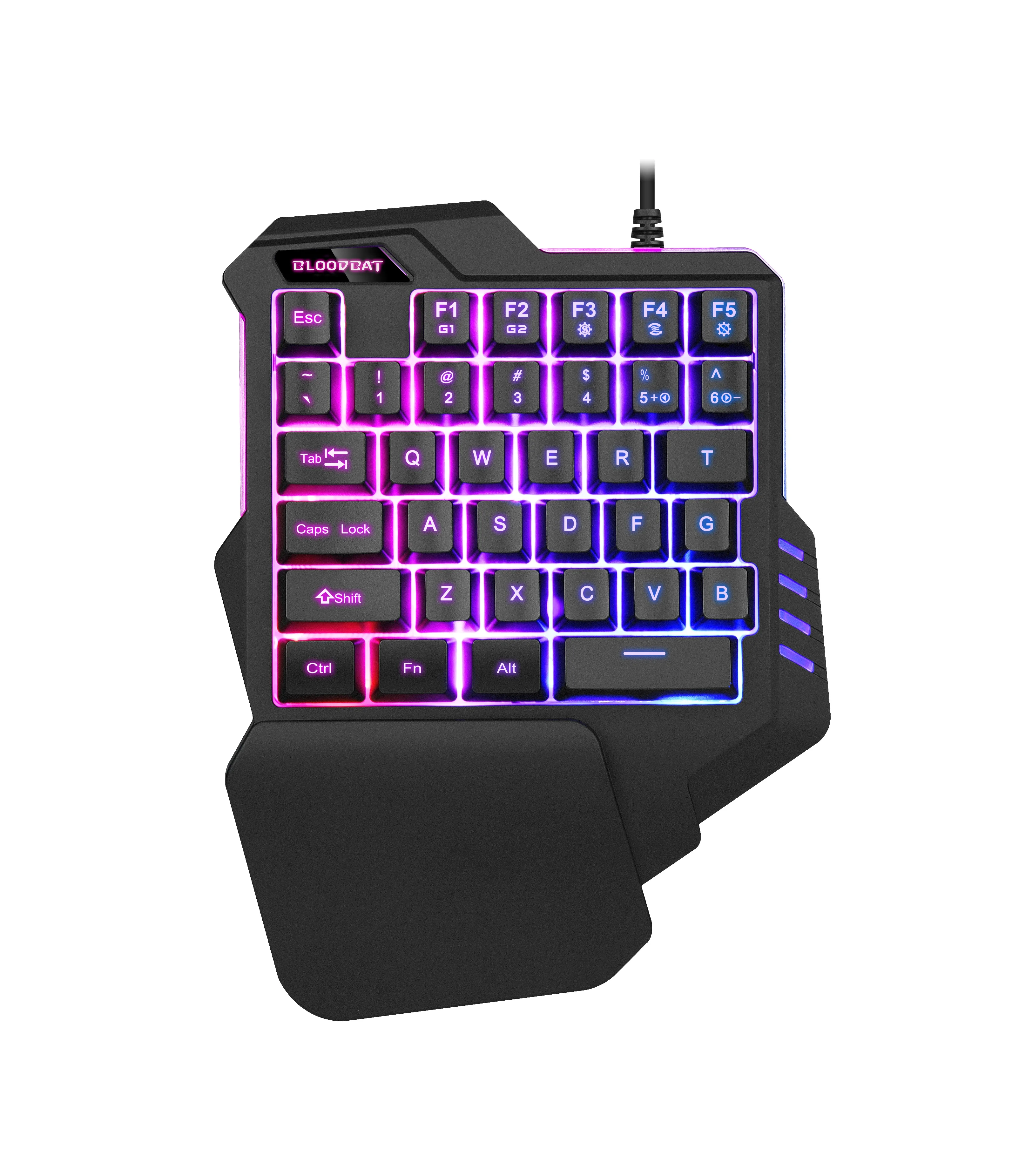 Мини-клавиатура G92 с RGB-подсветкой для одной руки цветная механическая клавиатура эргономичный дизайн умная игровая