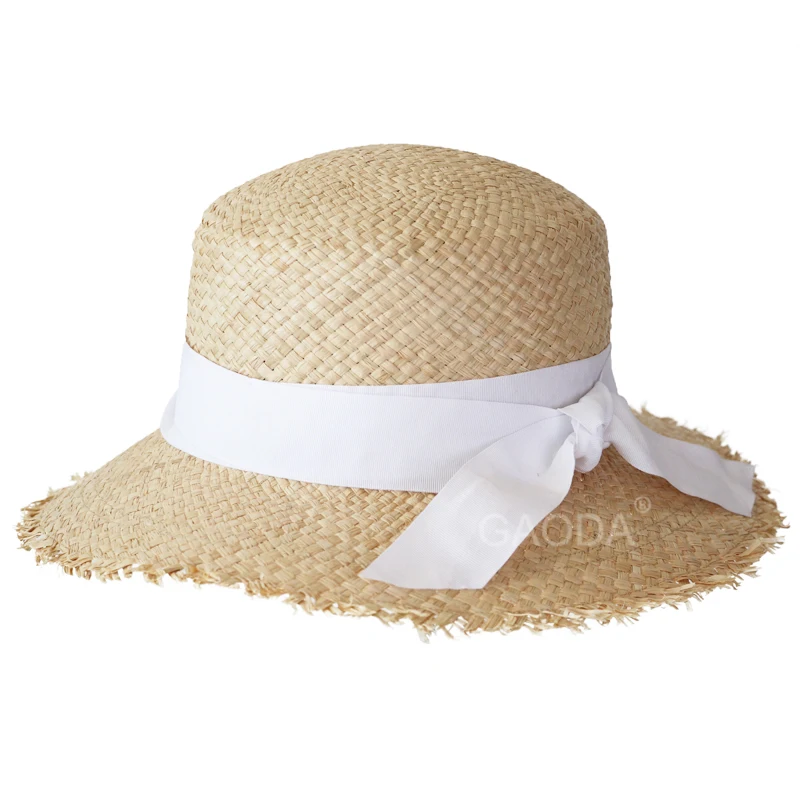 A cheap colombian women man boater raffia straw bucket hat hats summer