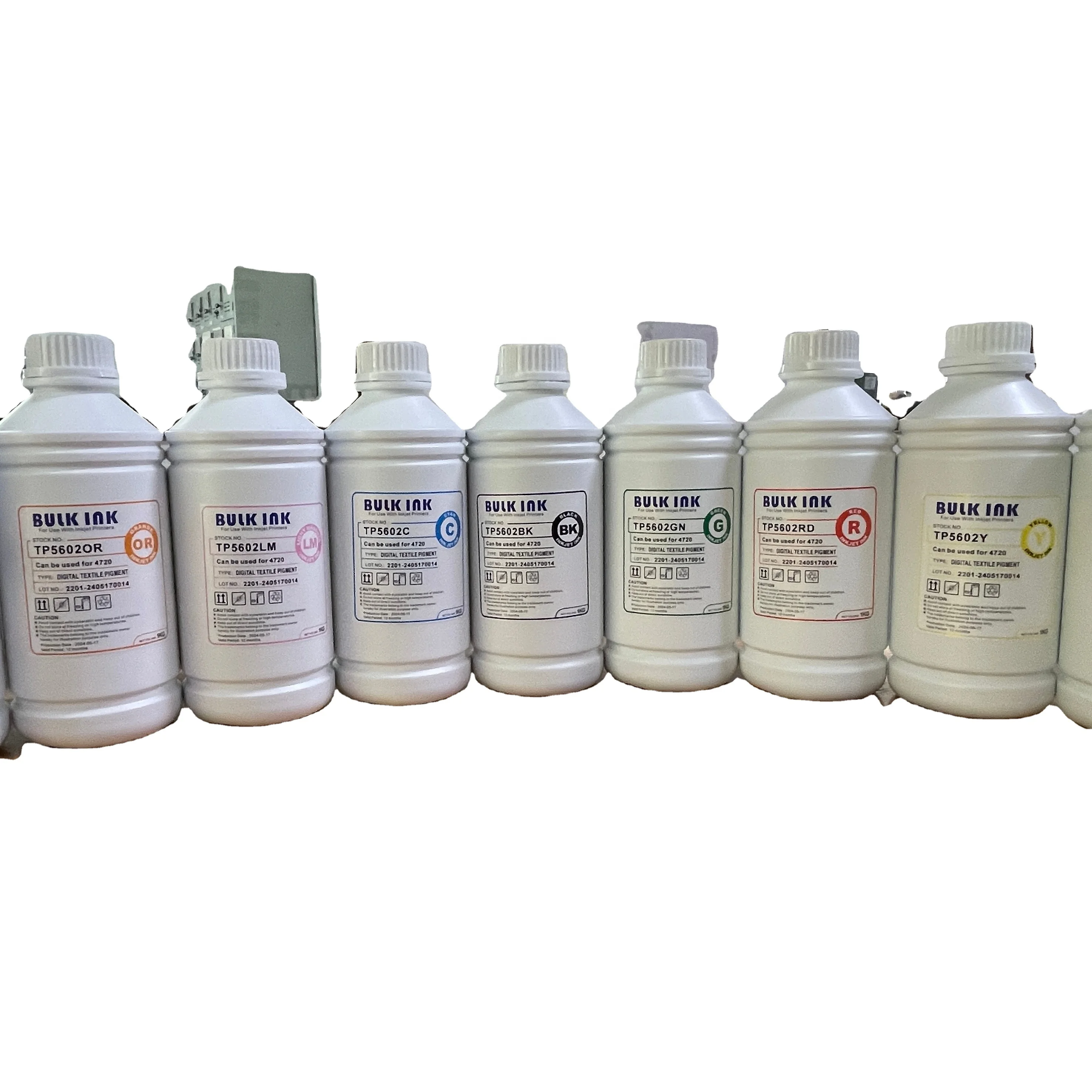 INKBANK premium Digital hot stamping dtf ink CMYKW applicable to EpI3200 print head digital printing machine