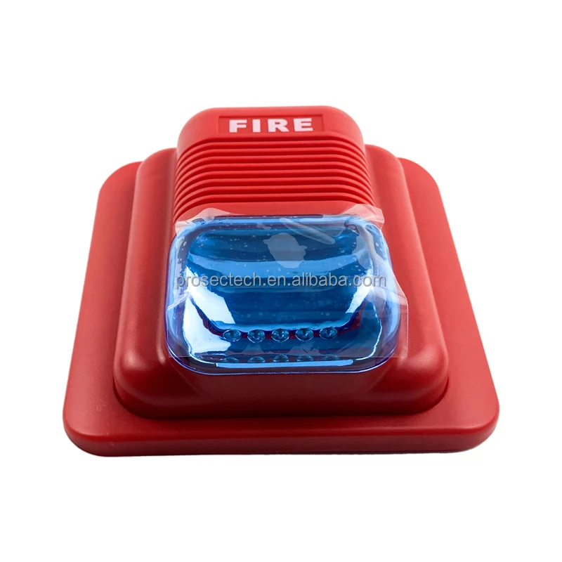 High Quality Conventional DC24v Horn Strobe Siren Light CE Red Conventional Fire Alarm Sounder