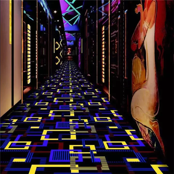 Axminster Carpet 5 Star Hotel Nylon Printed Cinema Carpet Lobby Wall to Wall Banquet Hall Carpet