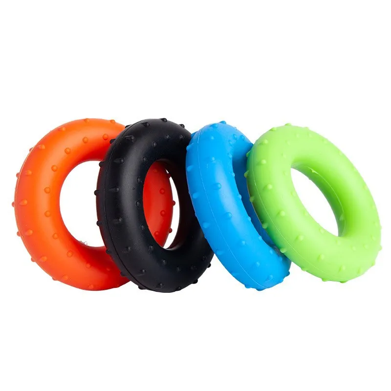 High quality portable Silicone hand grip finger exercise bump ring grip