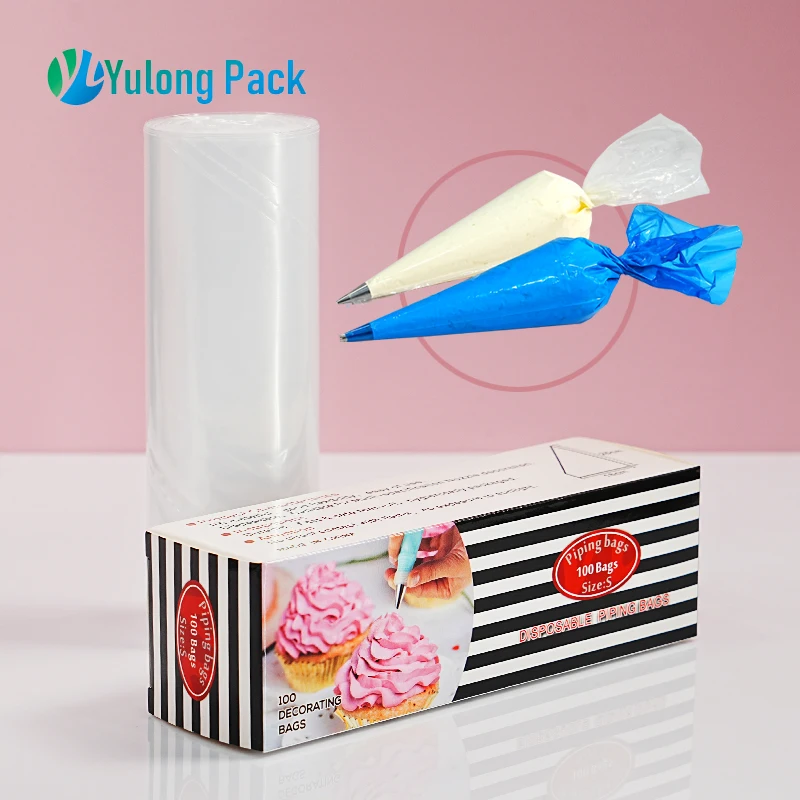 New Design 16*25cm Piping Bag Seamless Piping Bags Disposable Plastic Customized Restaurants Cake Tool