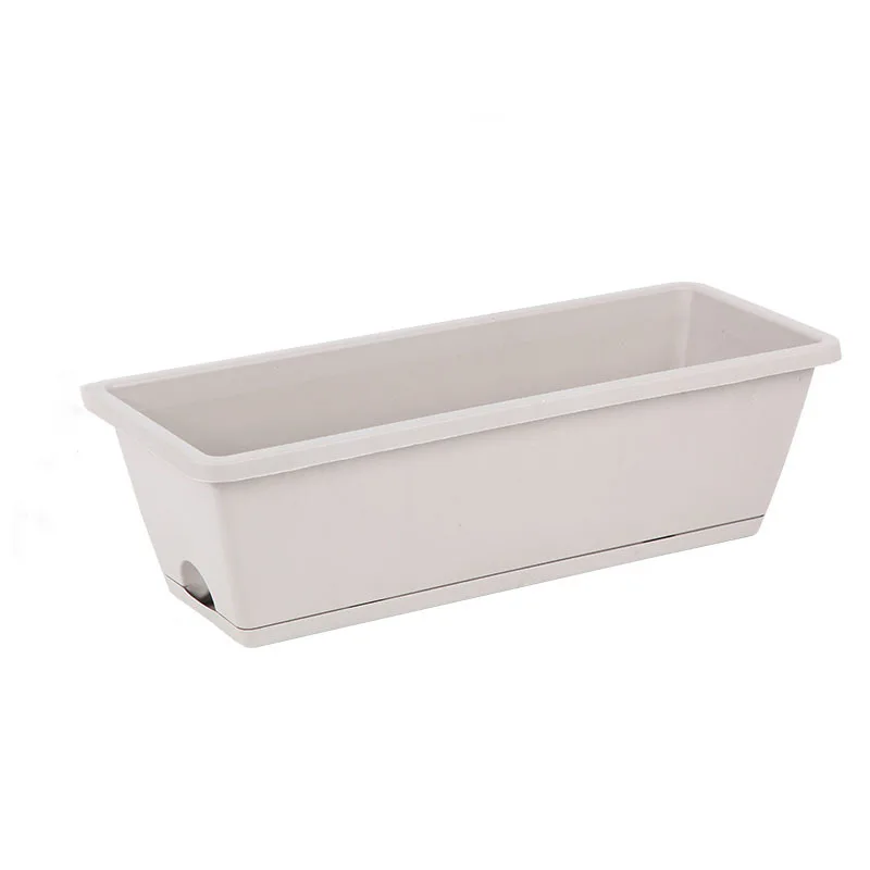 New Design Rectangular Planters Hanging Plastic Flower Pot Windowsills Pots Growing Pot