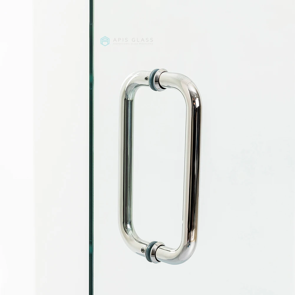 Заводская оптовая цена, размер W30 * H72, хромированная полированная дверь для душа с петлями, душевая дверь с фурнитурой из нержавеющей стали 304