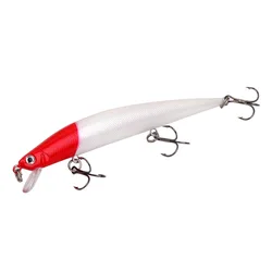 New 11.7g 13cm sinking water 3d eyes fishing hook plastic lure salmon sea bass fishing lure vibration