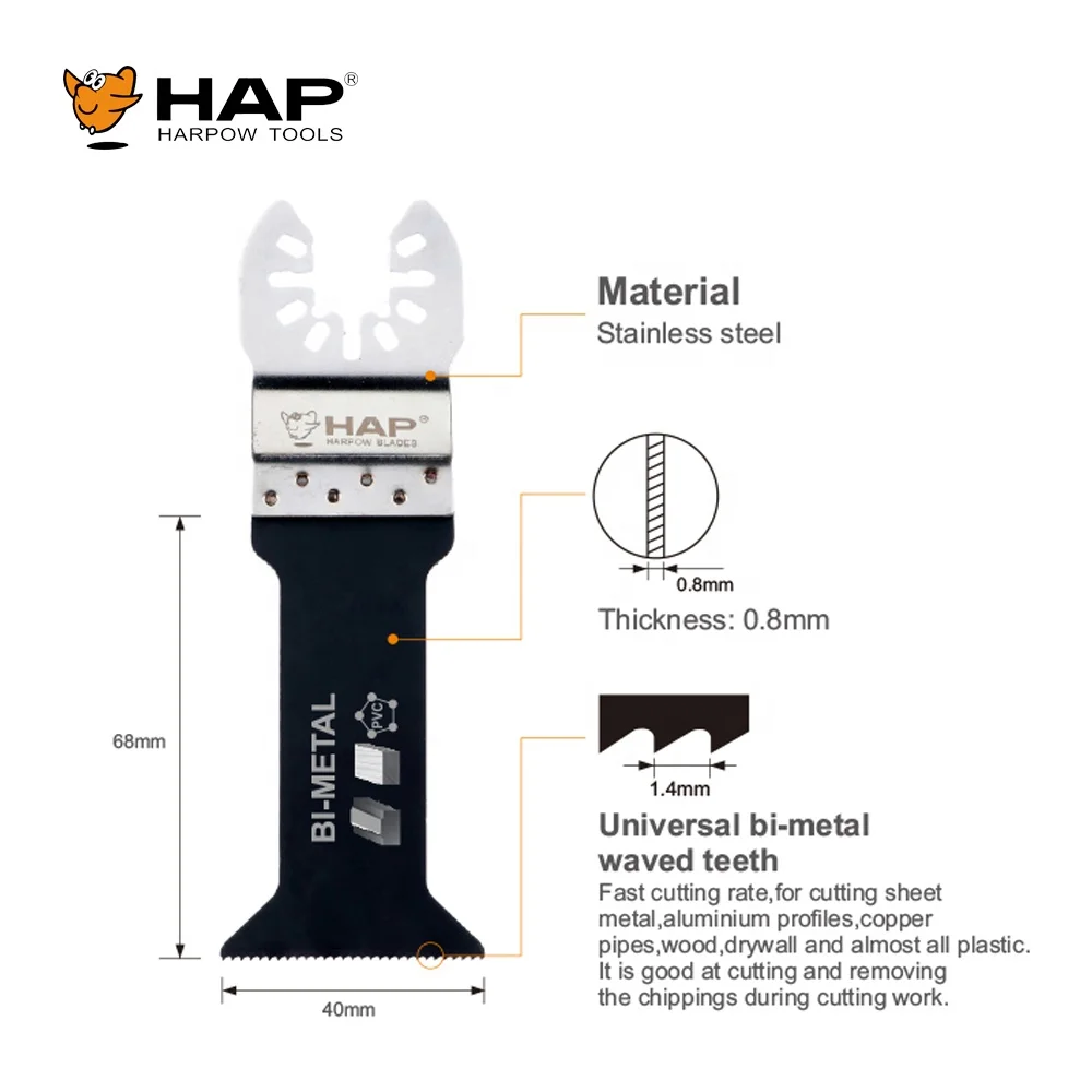 Power Tool Accessories Quick-release Bi-metal Multi Tool Blades For Cutting Metal Plastic Wood Ready To Ship