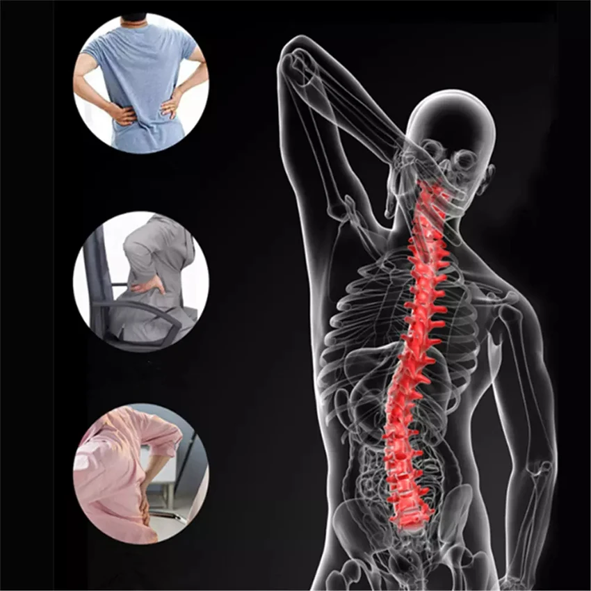 Multi-Level Lumbar Support Spine Deck with Magnetic Acupressure Points Back Cracker Effective for Scoliosis