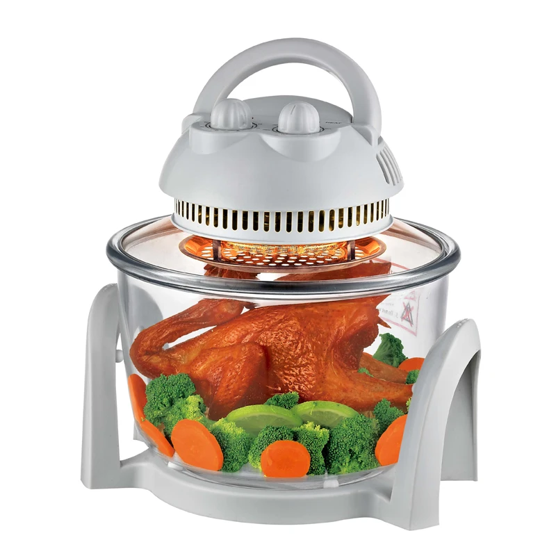 7L идеально плита для домашнего использования Электрический галогенная конвекционная печь аэрогриль печь турбо воздуха фритюрница с двумя решетками