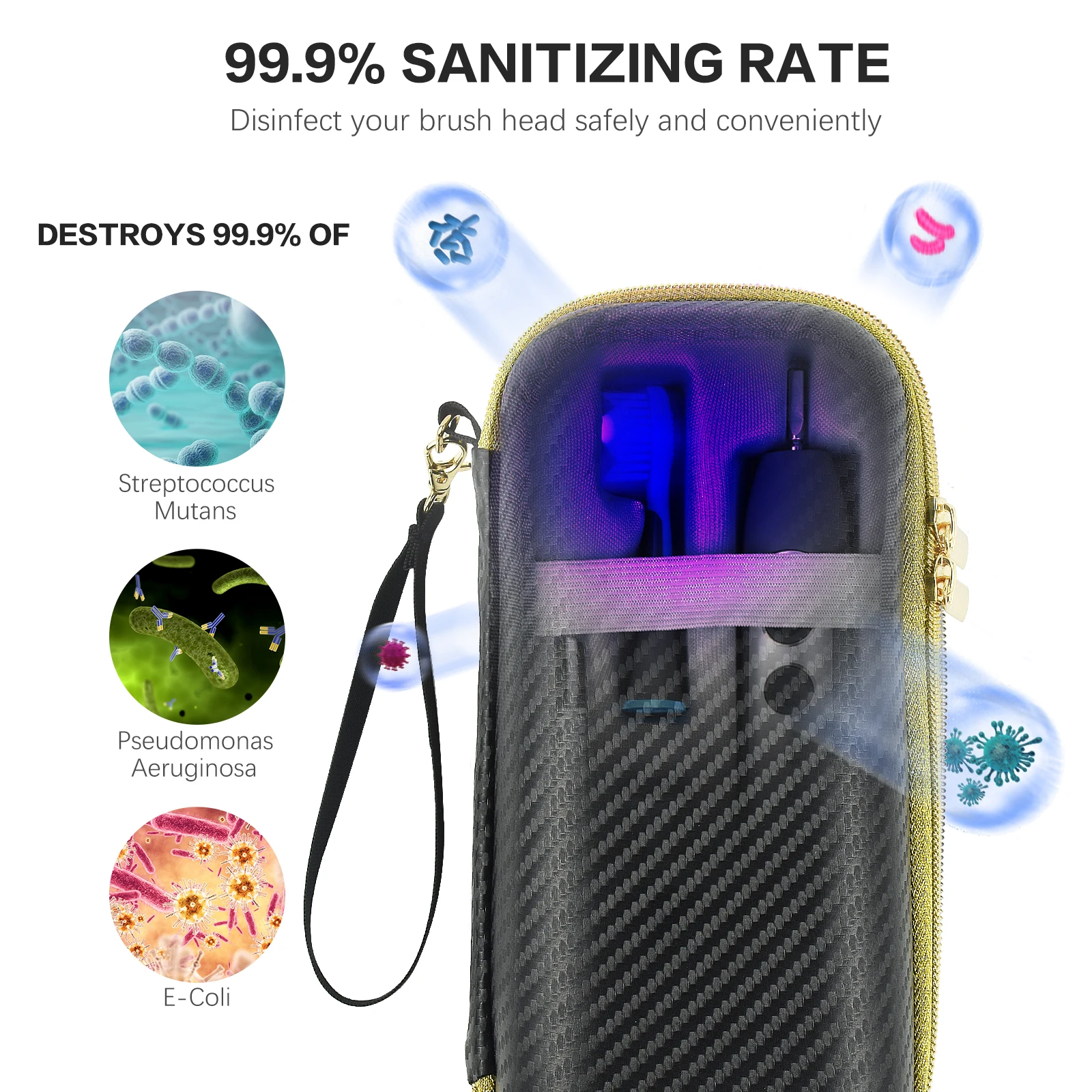 OralB Electrictoothbrush portable EVA disinfect bag sanitizer electric toothbrush with uv case
