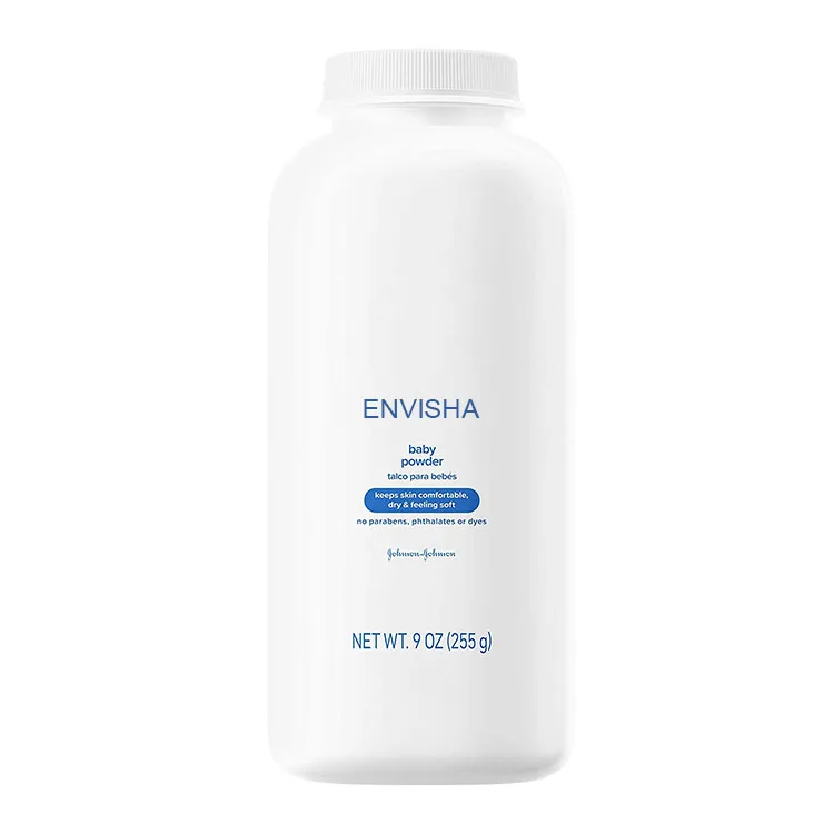 Fast transportation private label smooth delicate skin customized shea butter baby talcum powder