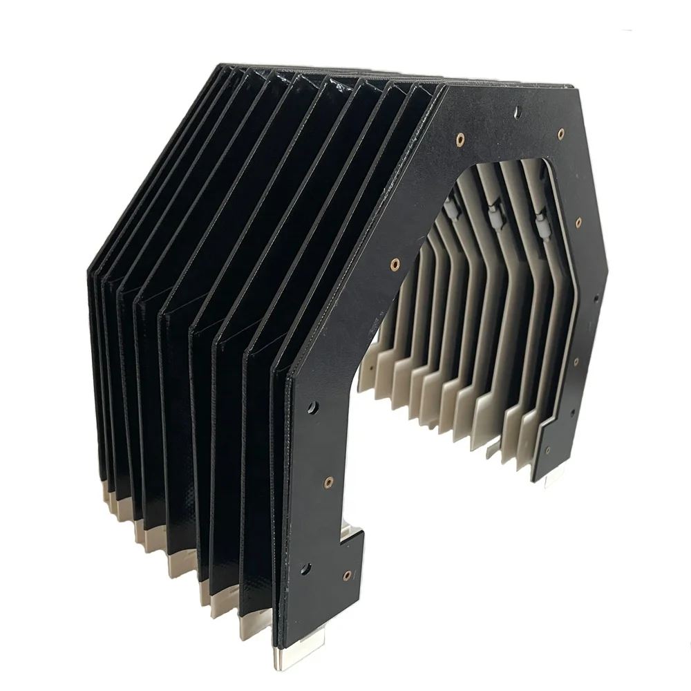 Hot Pick RUIAO Accordion Plastic Cover Flexible CNC Bellows Cover Guard Shield