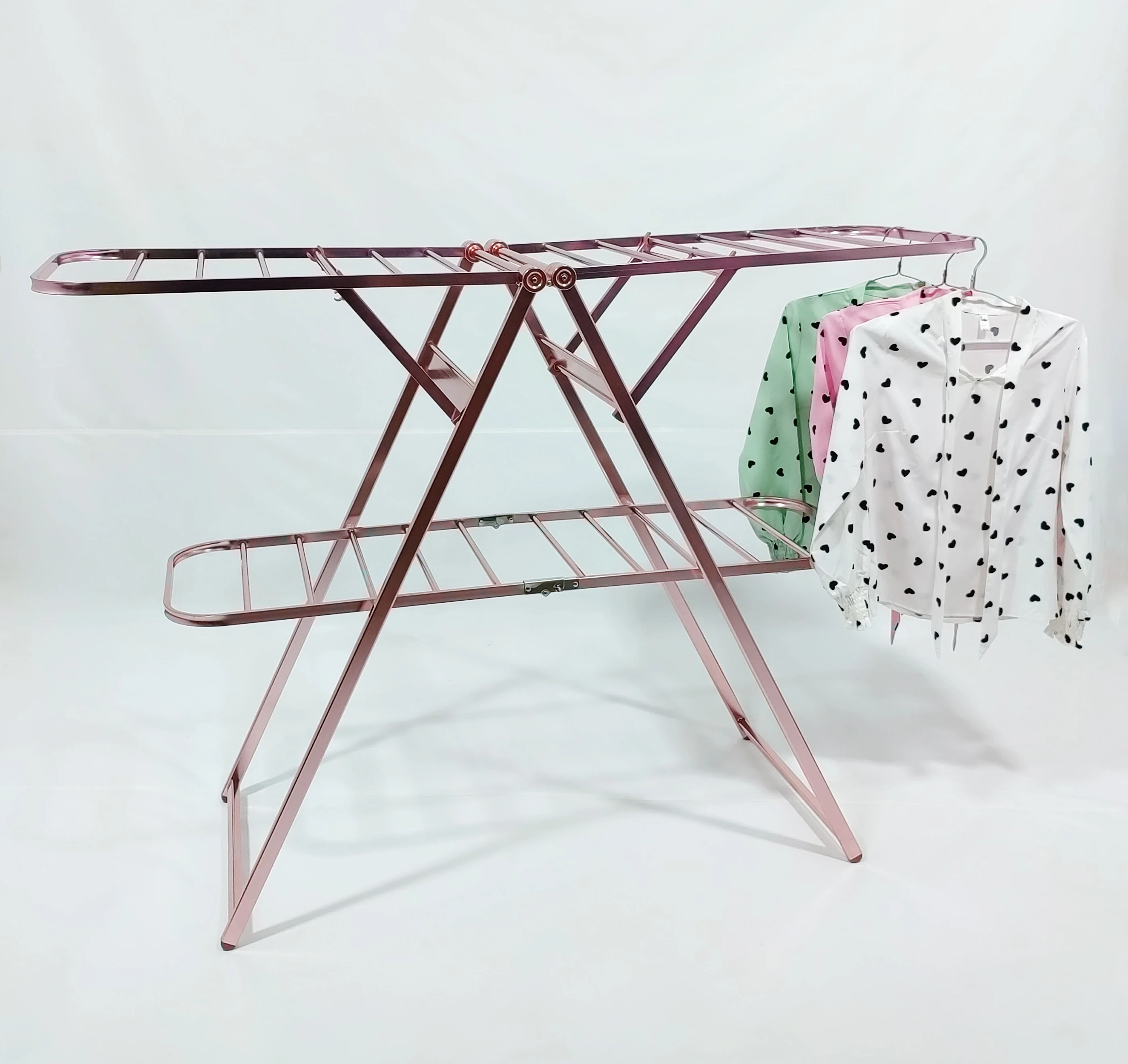 HALS-8019R-1.6 Wholesale High Quality Tier Clothes Drying Rack Balcony Retractable Foldable