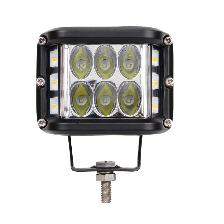 red blue dual color 36w spot flood strobe offroad led light truck led work light