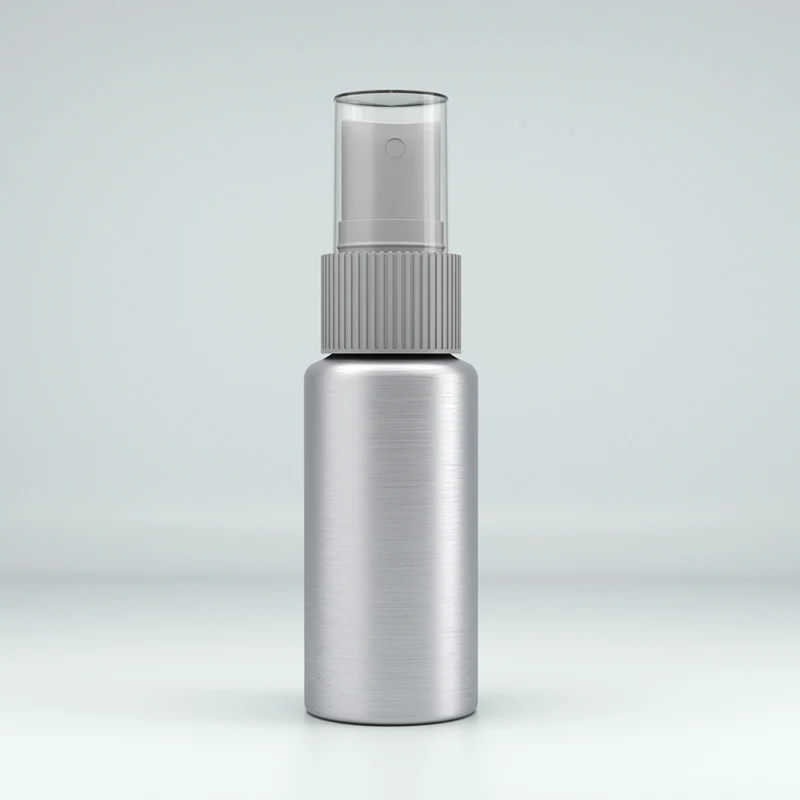 Mini mist spray 20ml 50ml pump cosmetic perfume liquid  fine mist spray stainless steel nasal metal aluminum bottle