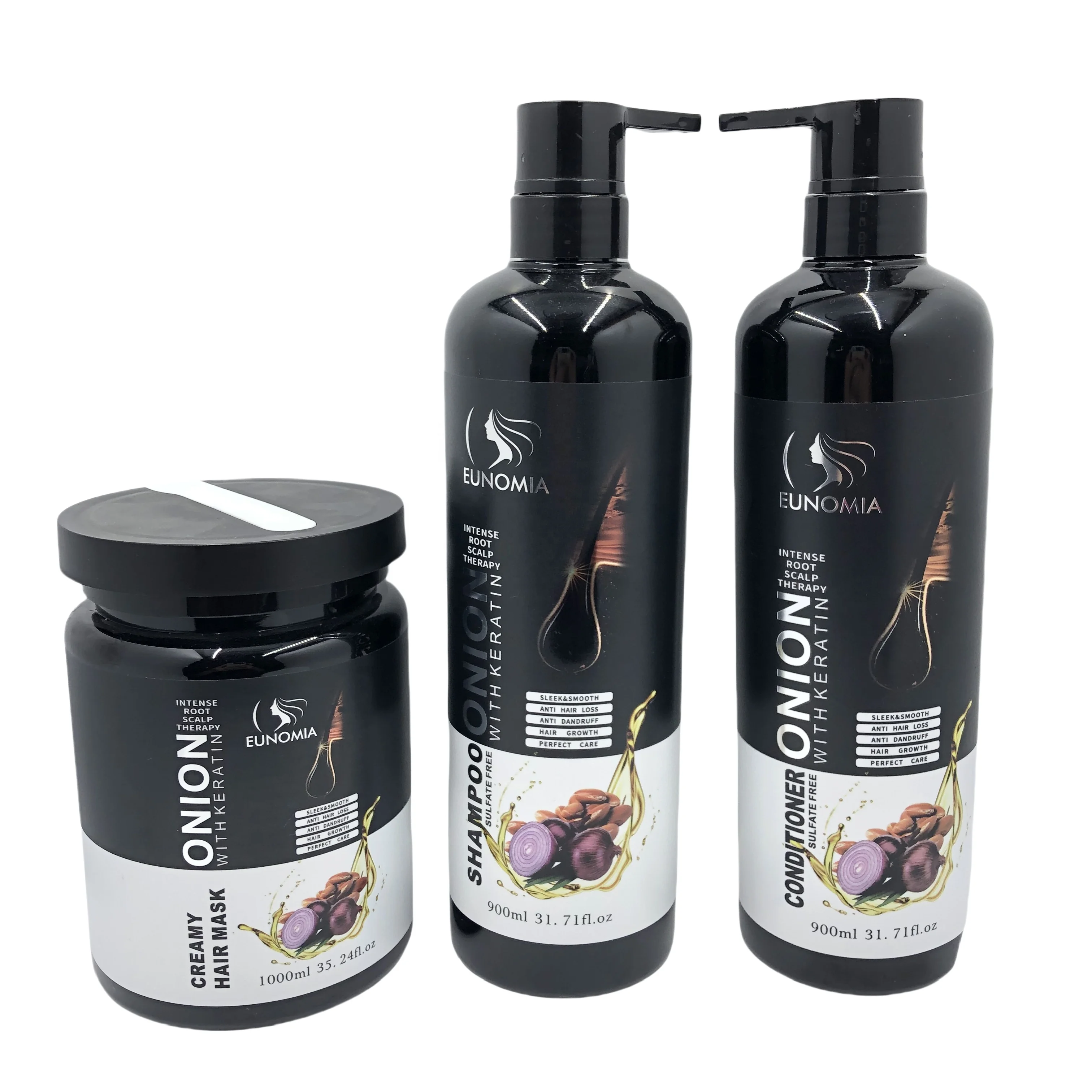 3in1 Set Eunomia Softening Shampoo 800ml Conditioner 800ml Hair Mask 1000ml