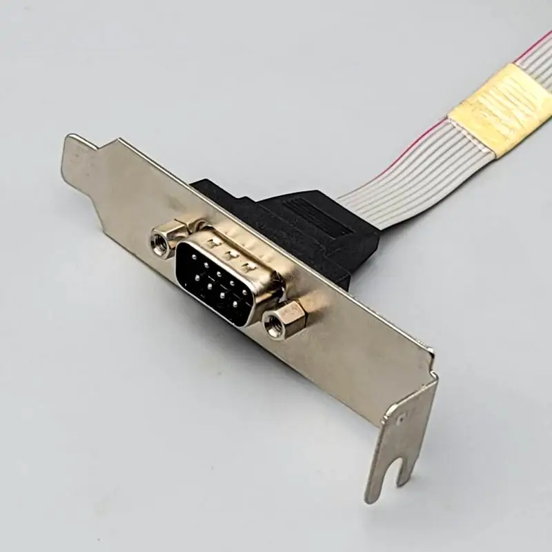 Idc 2 54 мм Шаг 10 пин дБ 9 штифтов коннектор кабельный наконечник с 28awg серый плоский ленточный кабель Корпус в