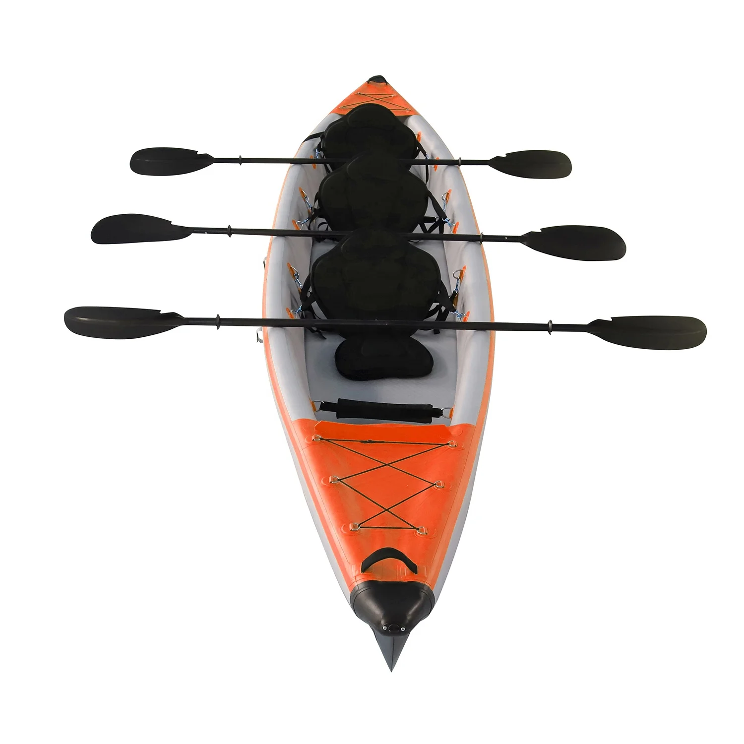 Histar Customized Color 5.20m or 4.88m Foldable Yacht 3 Seaters Rowing Boat 3 or 2 Person Drop Stitch Inflatable Fishing Kayak