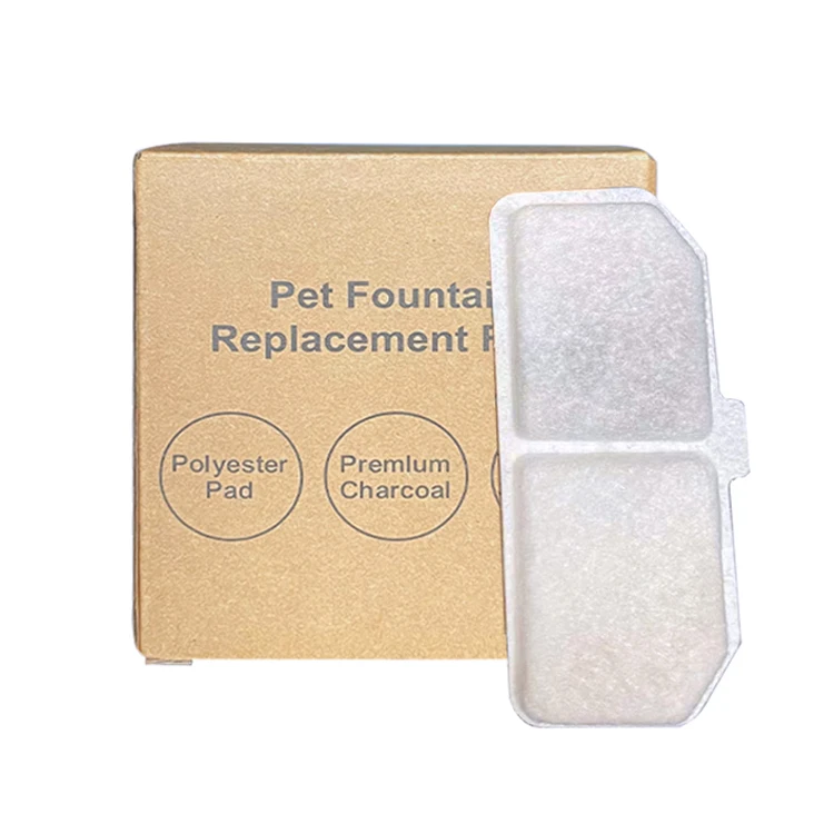Factory Custom Food Grade  Filter Element Activated Carbon and PP Cotton Water Fountain Filters For Pet Water Dispenser