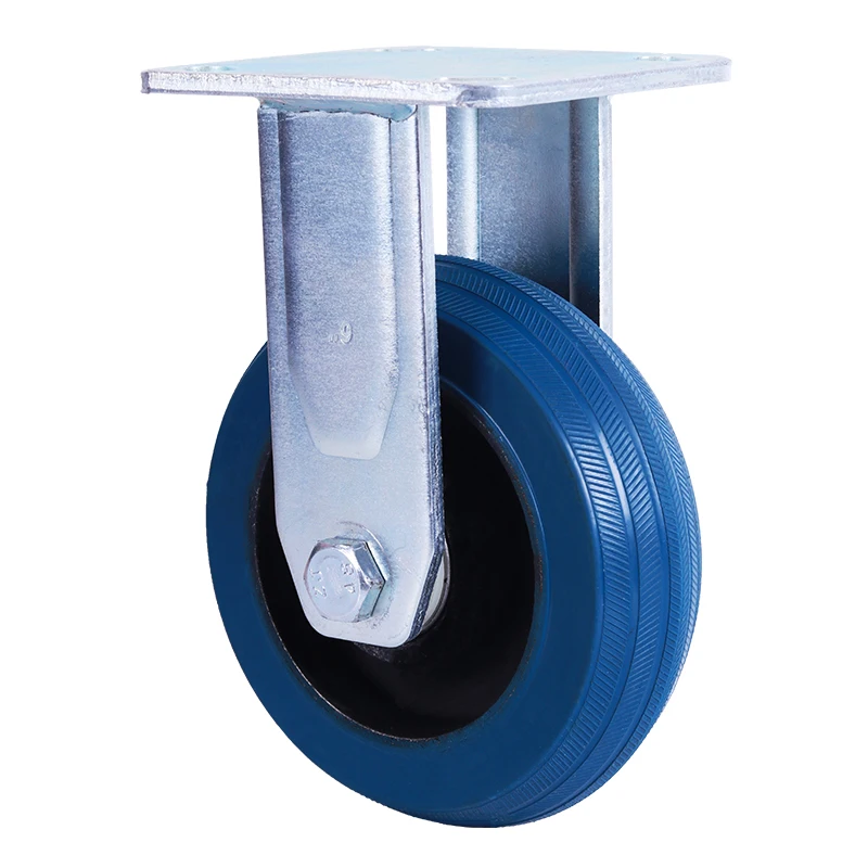 PU wheels 4 5 6 8 Inch PU castor super heavy duty iron core steel swivel casters for Airport trolley