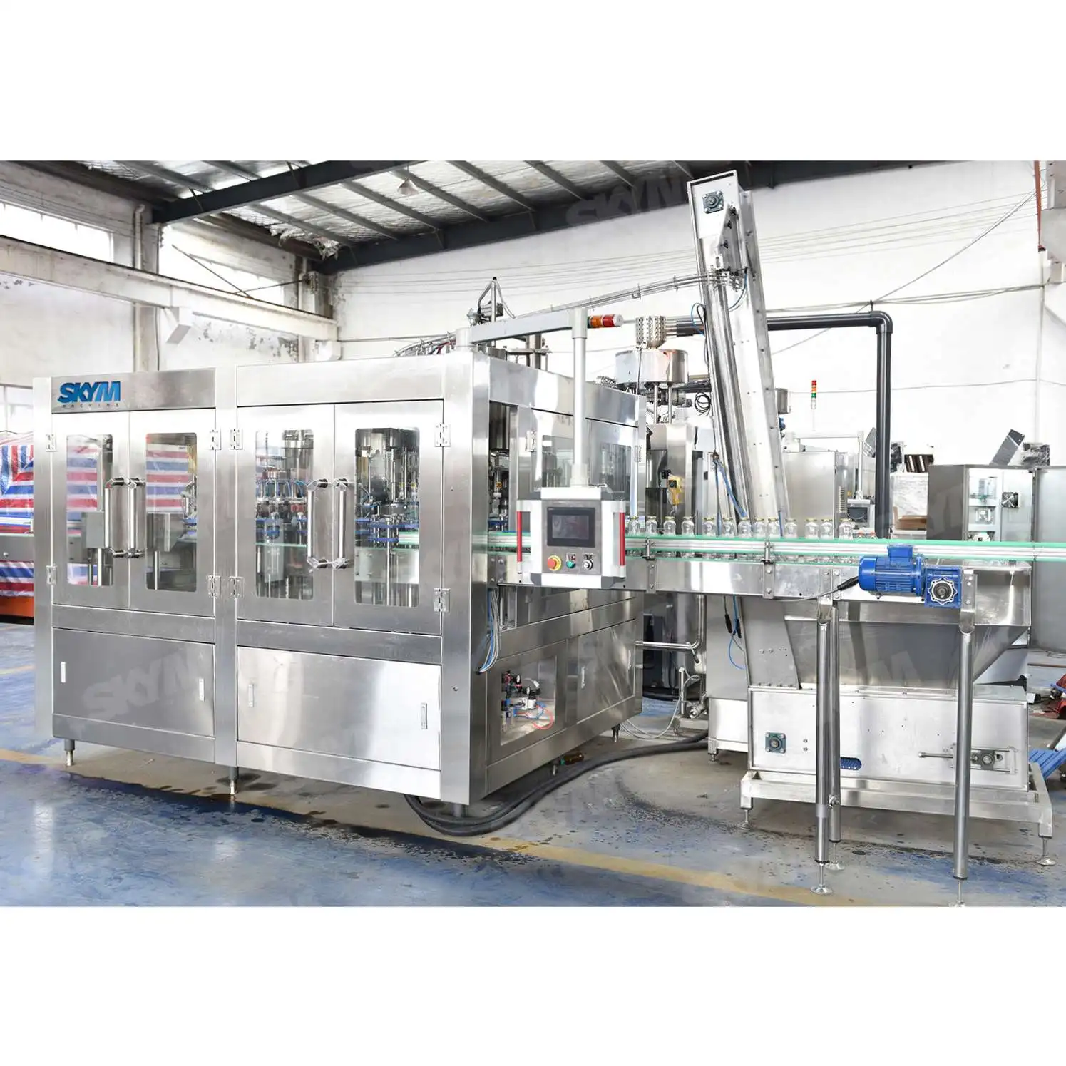 Novel Design High Degree Of Automatic Glass / Pet Bottle Water / Juice Auto Making Machine / Production Line