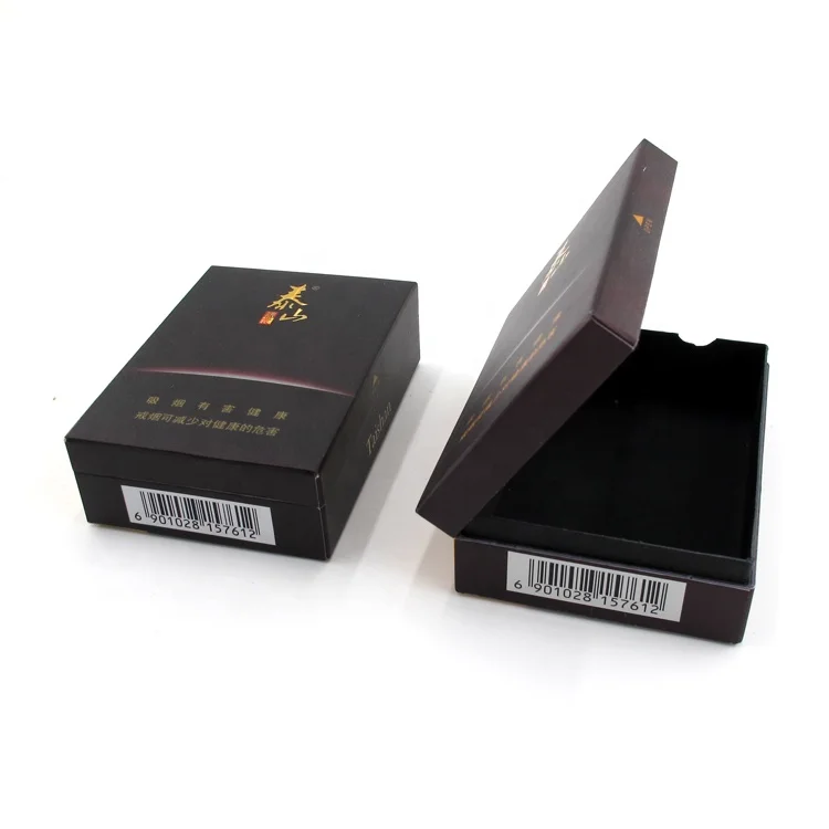 Direct factory manufacture luxury paper cigarette box packaging box