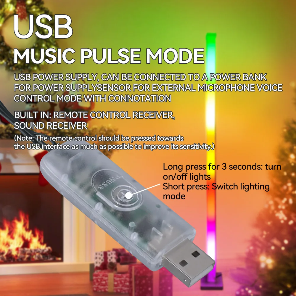 Modern Nordic LED Atmosphere Light RGB Colors Standing Lamp Remote&APP Hotels Standing Lamp Corner Light for Living Room