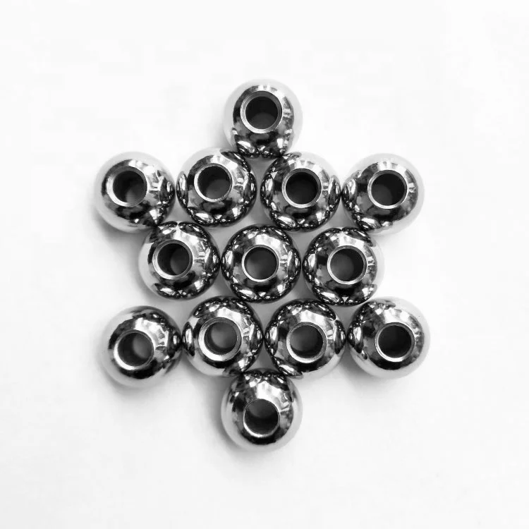 
G100 AISI52100 drilled hold hollow chrome steel ball 35mm with 10mm hole for ball joint 