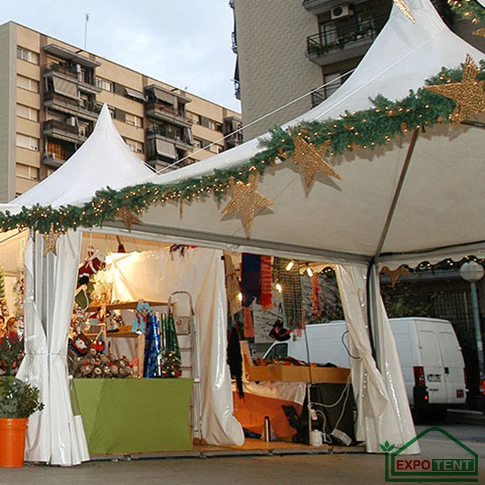 3x3  4x4 5x5 10x10m  Aluminum Canopy Pagoda Tent Outdoor  Pagoda Gazebo White CanopyTent