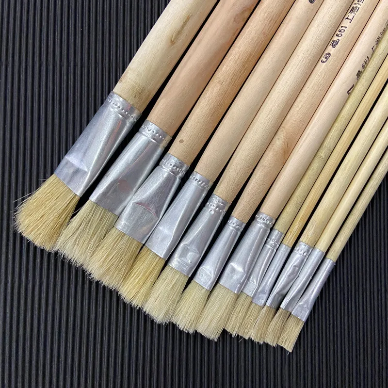 Paul Cezanne Professional Paint Brush Manufacturers Chinese Calligraphy Brush 12pcs Oil Painting Brushes