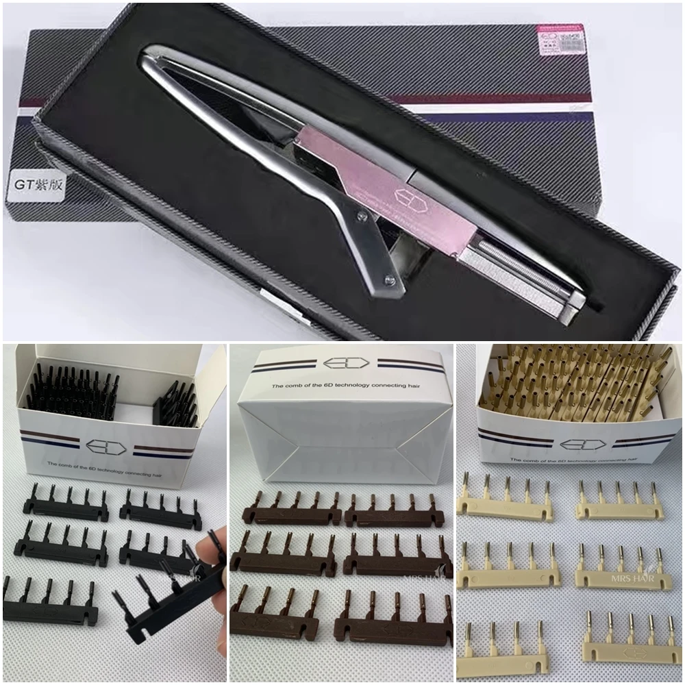 Indian Virgin Hair Cuticle Aligned Wholesale 6d hair extensions 2nd generation 6d hair extension machine