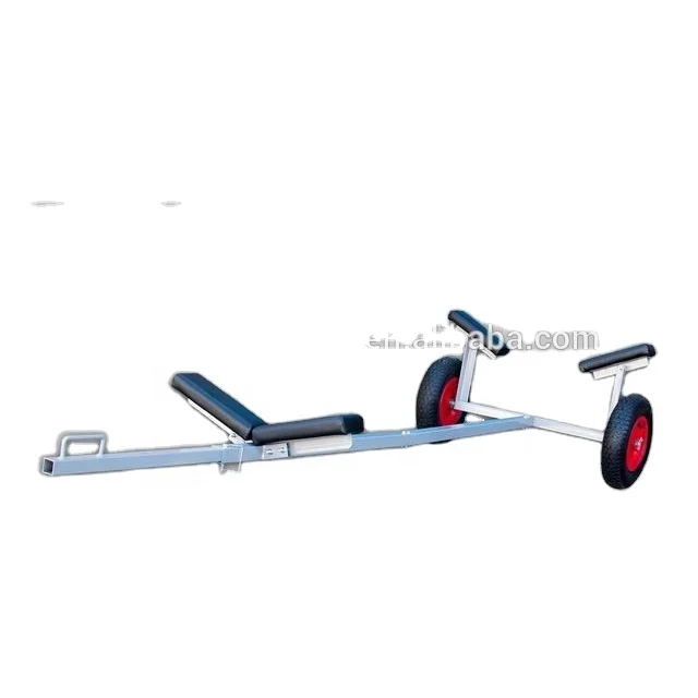 
best price low MOQ galvanized boat trailer tow dolly trailer kayak canoe trailer with adjustable length 