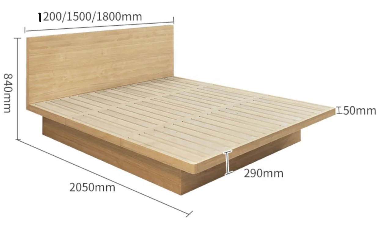 solid wood bed base/bed with lifting storage