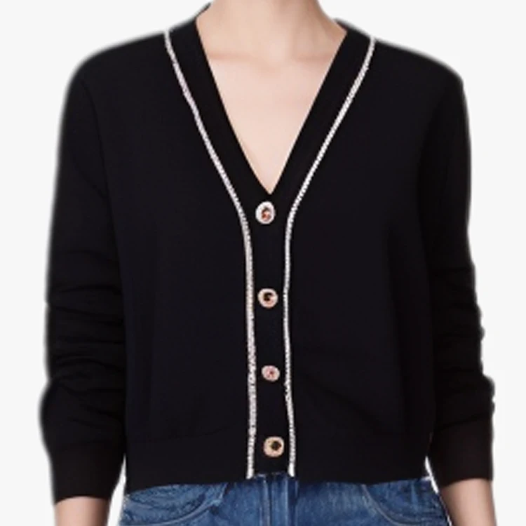 Женская трикотажная куртка с длинным рукавом