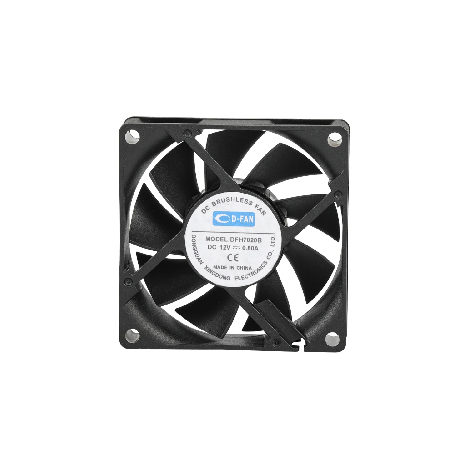 70x70x20mm Plastic fan blade 70mm 12v 3pin small dc brushless fan motor 24v 7020