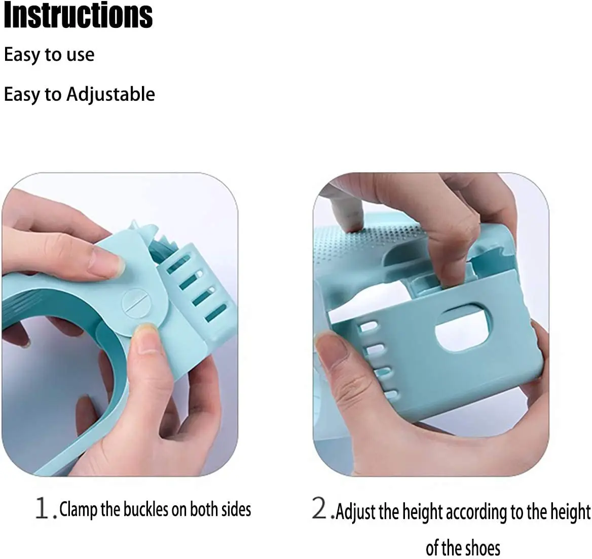 Shoe Slots Organizer Shoe Organizer for Closet Adjustable 4 Level Space Saver Double Deck Shoe Rack Holder for Closet